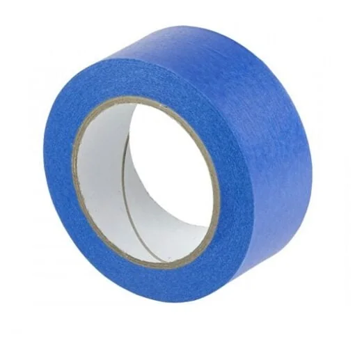 Single roll of blue commercial masking tape